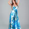 Vestido Largo Color Azul