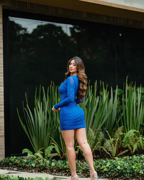Vestido Corto Azul